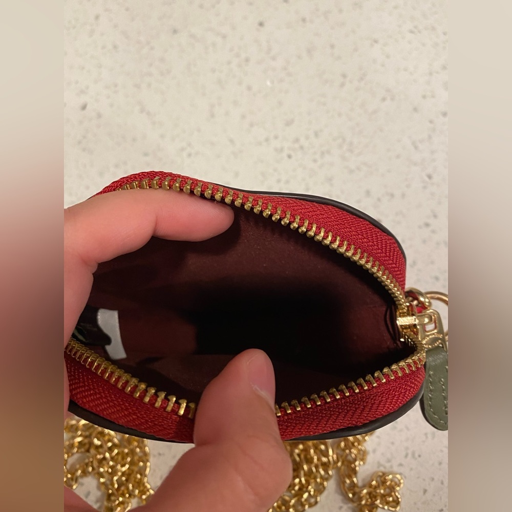 NWT Coach Strawberry Coin Pouch - Picture 6 of 10